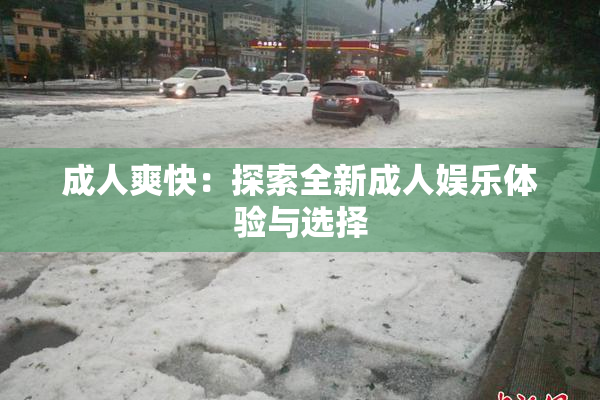 成人爽快：探索全新成人娱乐体验与选择