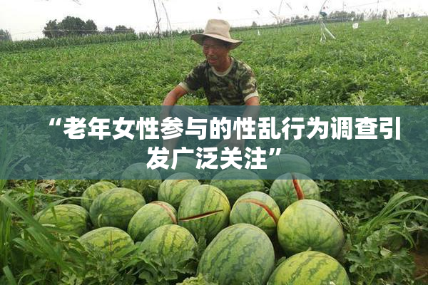 “老年女性参与的性乱行为调查引发广泛关注”