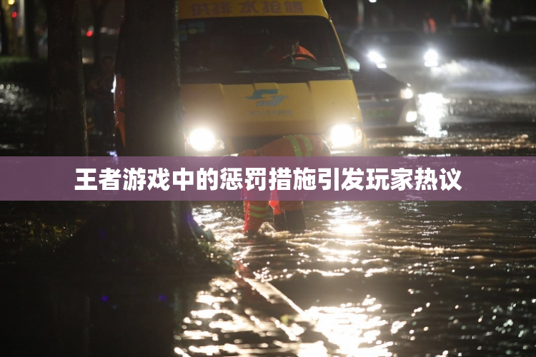 王者游戏中的惩罚措施引发玩家热议