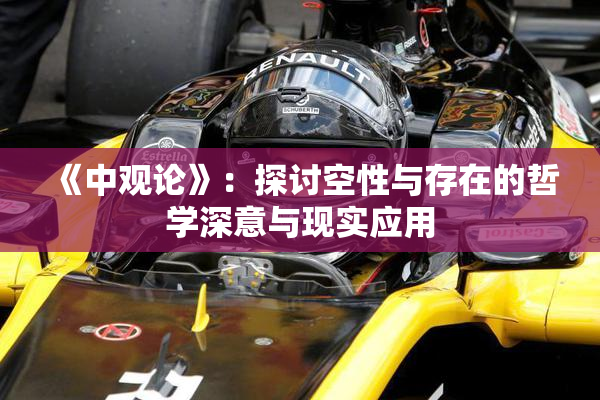 《中观论》：探讨空性与存在的哲学深意与现实应用