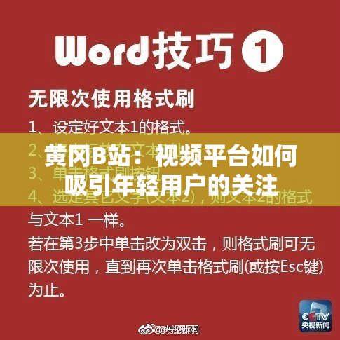 黄冈B站：视频平台如何吸引年轻用户的关注
