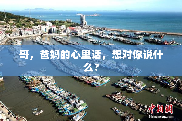 哥，爸妈的心里话，想对你说什么？