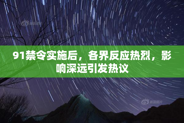 91禁令实施后，各界反应热烈，影响深远引发热议