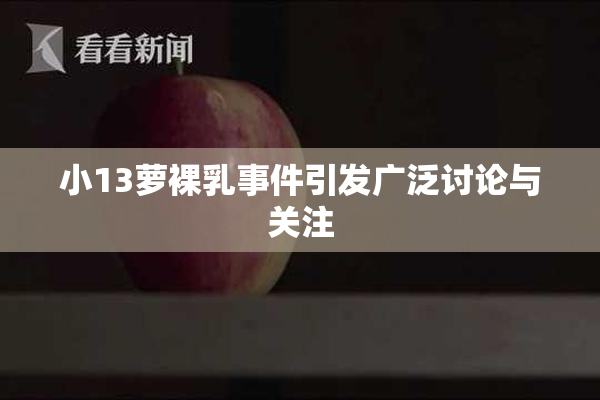 小13萝裸乳事件引发广泛讨论与关注