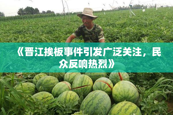《晋江挨板事件引发广泛关注，民众反响热烈》