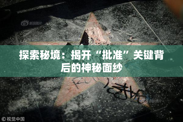 探索秘境：揭开“批准”关键背后的神秘面纱