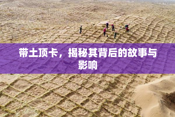 带土顶卡，揭秘其背后的故事与影响