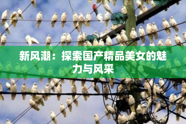 新风潮：探索国产精品美女的魅力与风采
