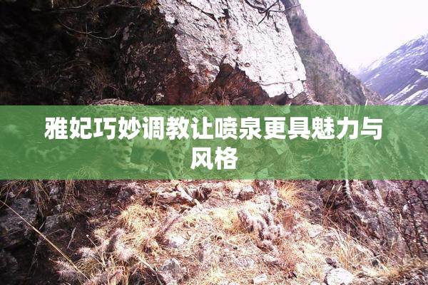 雅妃巧妙调教让喷泉更具魅力与风格