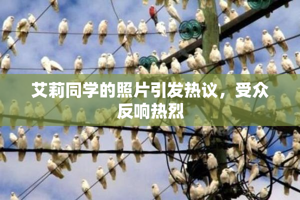 艾莉同学的照片引发热议，受众反响热烈