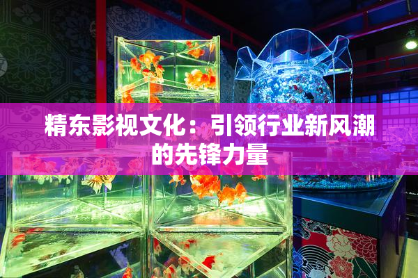 精东影视文化：引领行业新风潮的先锋力量