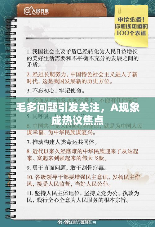 毛多问题引发关注，A现象成热议焦点