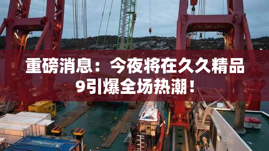 重磅消息：今夜将在久久精品9引爆全场热潮！