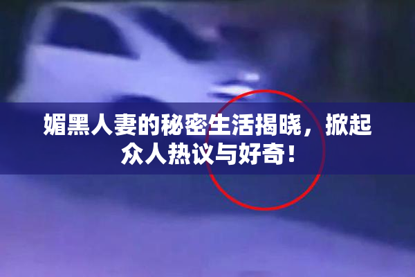 媚黑人妻的秘密生活揭晓，掀起众人热议与好奇！