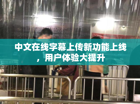中文在线字幕上传新功能上线，用户体验大提升