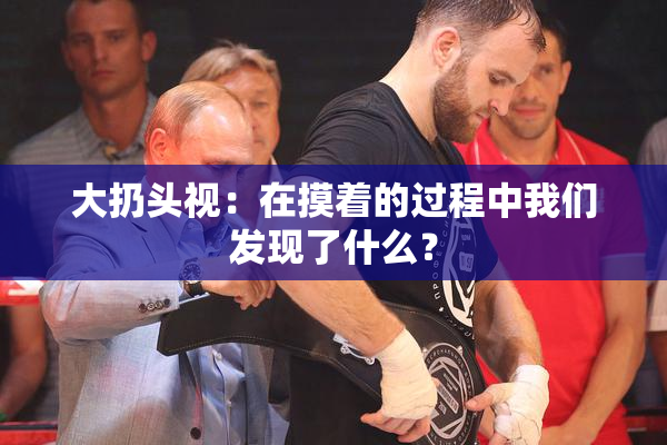 大扔头视：在摸着的过程中我们发现了什么？