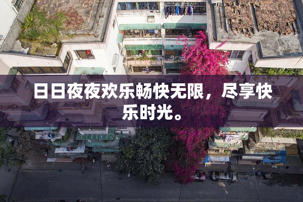 日日夜夜欢乐畅快无限，尽享快乐时光。