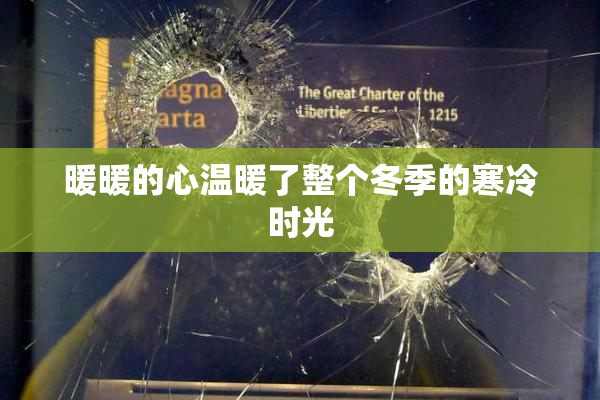 暖暖的心温暖了整个冬季的寒冷时光