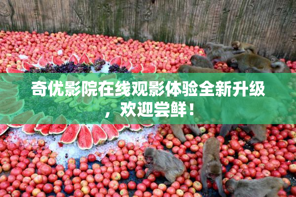 奇优影院在线观影体验全新升级，欢迎尝鲜！