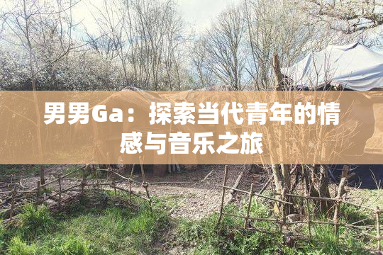 男男Ga：探索当代青年的情感与音乐之旅