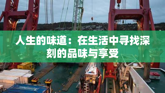 人生的味道：在生活中寻找深刻的品味与享受