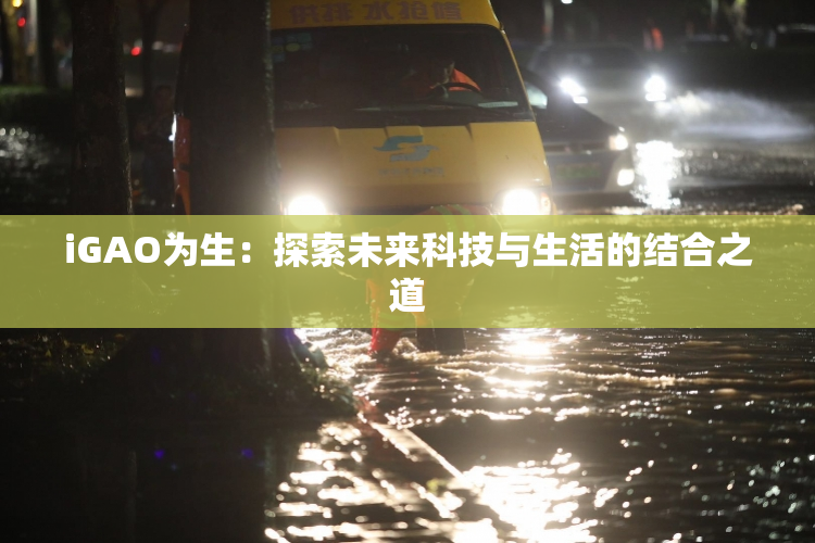 iGAO为生：探索未来科技与生活的结合之道