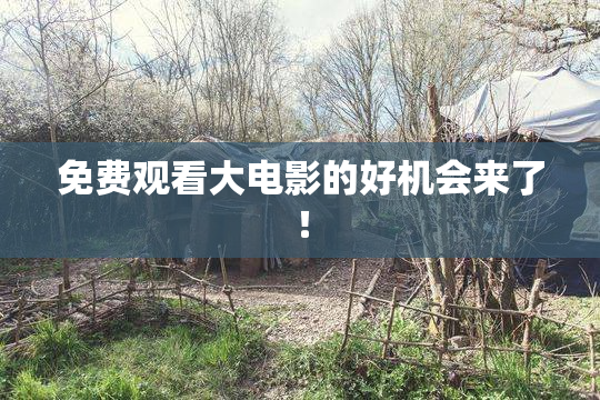 免费观看大电影的好机会来了！