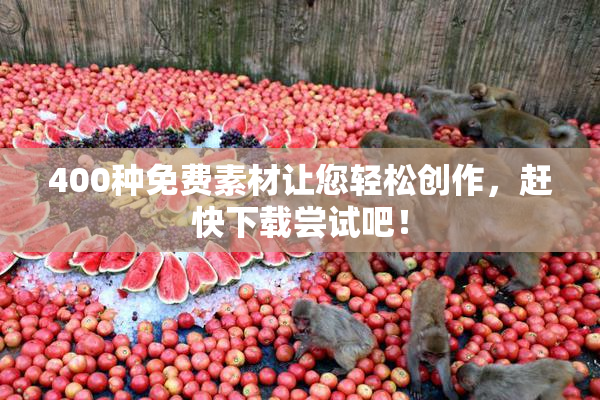 400种免费素材让您轻松创作，赶快下载尝试吧！