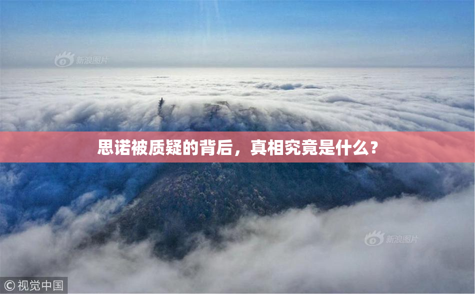 思诺被质疑的背后，真相究竟是什么？