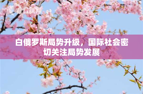 白俄罗斯局势升级，国际社会密切关注局势发展