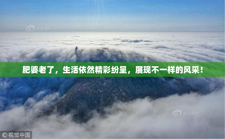 肥婆老了，生活依然精彩纷呈，展现不一样的风采！