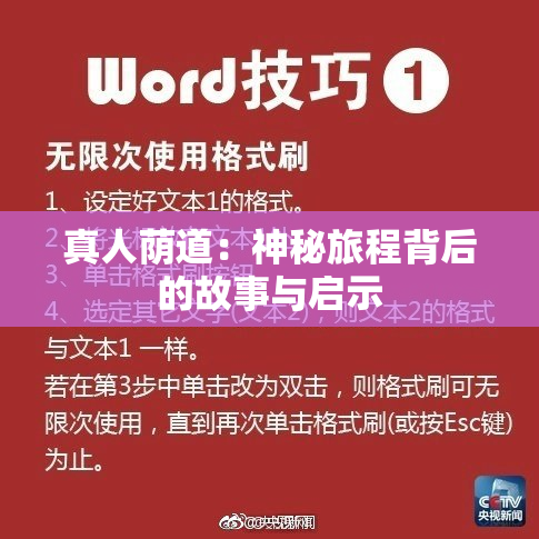 真人荫道：神秘旅程背后的故事与启示