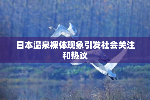日本温泉裸体现象引发社会关注和热议