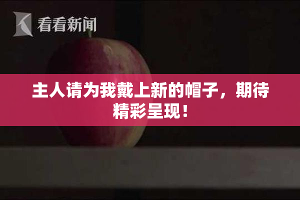 主人请为我戴上新的帽子，期待精彩呈现！