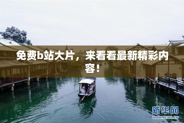 免费b站大片，来看看最新精彩内容！