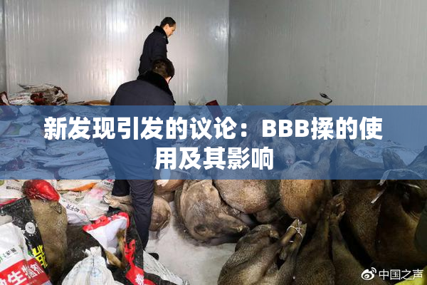 新发现引发的议论：BBB揉的使用及其影响
