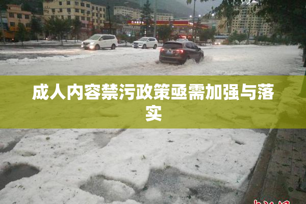 成人内容禁污政策亟需加强与落实