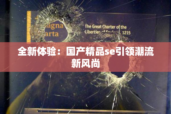 全新体验：国产精品se引领潮流新风尚