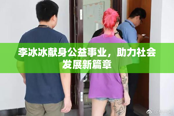 李冰冰献身公益事业，助力社会发展新篇章