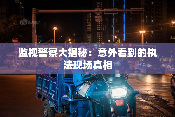 监视警察大揭秘：意外看到的执法现场真相