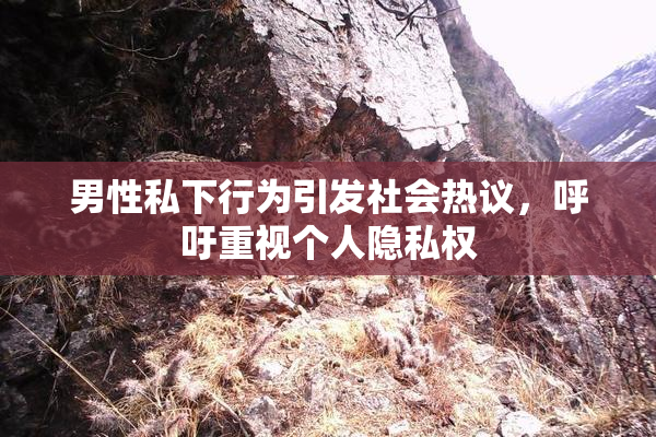 男性私下行为引发社会热议，呼吁重视个人隐私权
