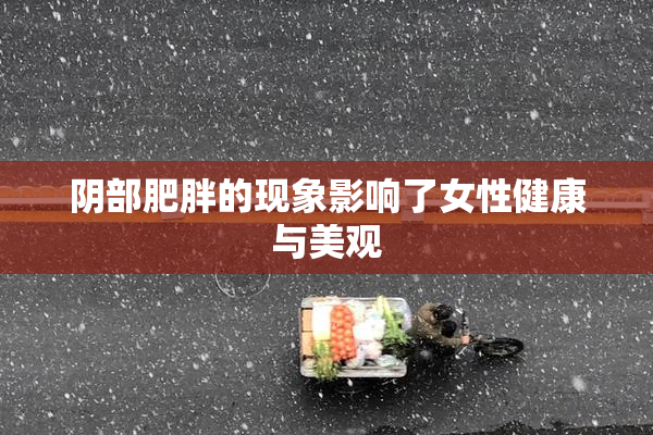 阴部肥胖的现象影响了女性健康与美观