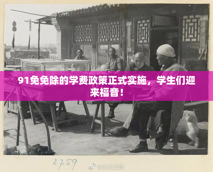 91免免除的学费政策正式实施，学生们迎来福音！