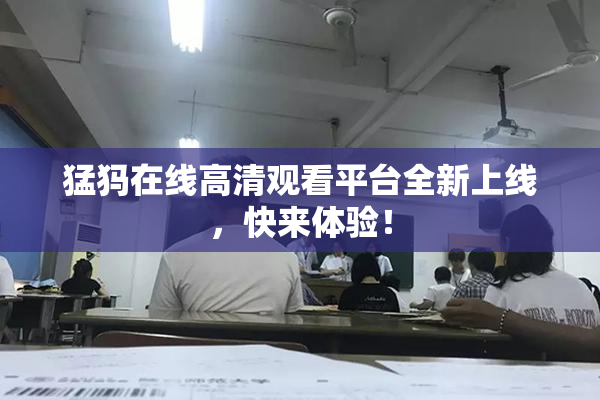 猛犸在线高清观看平台全新上线，快来体验！