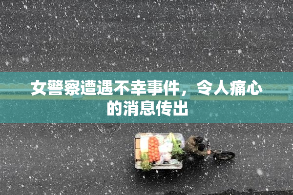 女警察遭遇不幸事件，令人痛心的消息传出