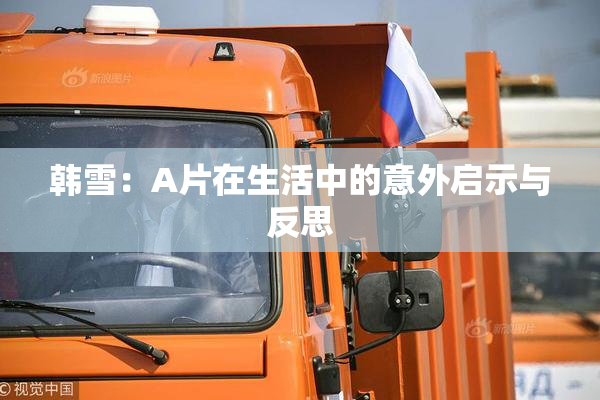 韩雪：A片在生活中的意外启示与反思