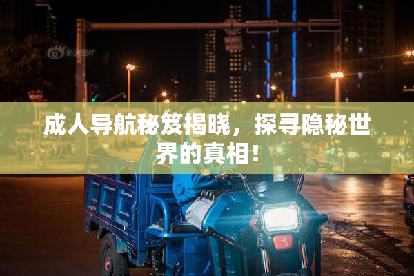 成人导航秘笈揭晓，探寻隐秘世界的真相！