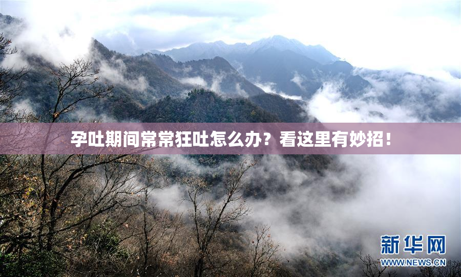 孕吐期间常常狂吐怎么办？看这里有妙招！