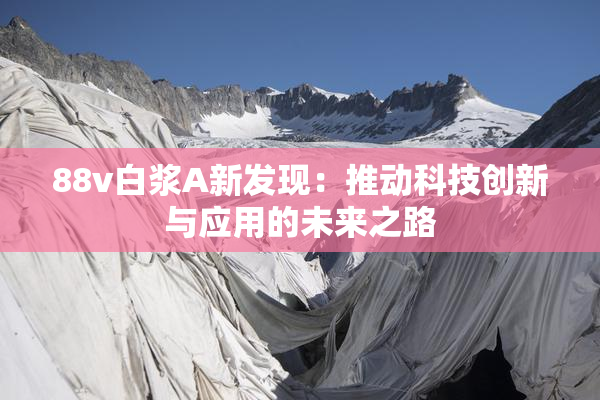 88v白浆A新发现：推动科技创新与应用的未来之路