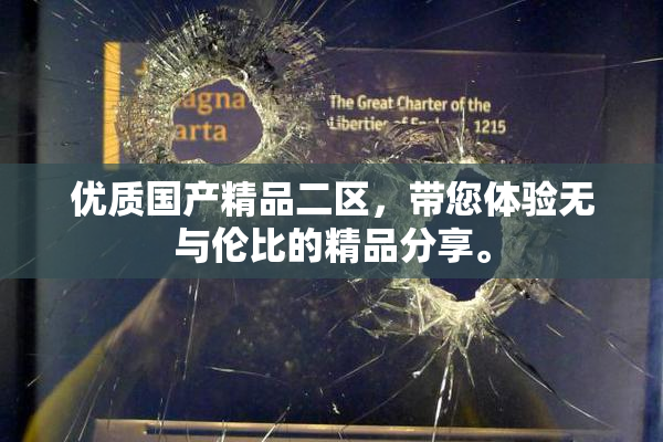 优质国产精品二区，带您体验无与伦比的精品分享。